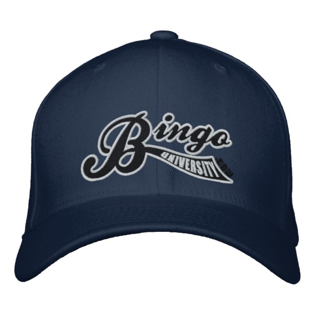 Bingo University Forward Swish Flex-Fit Cap Bestickte Kappe (Vorderseite)