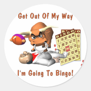 Bingo: Verlassen Sie eine meine Weise Runder Aufkleber