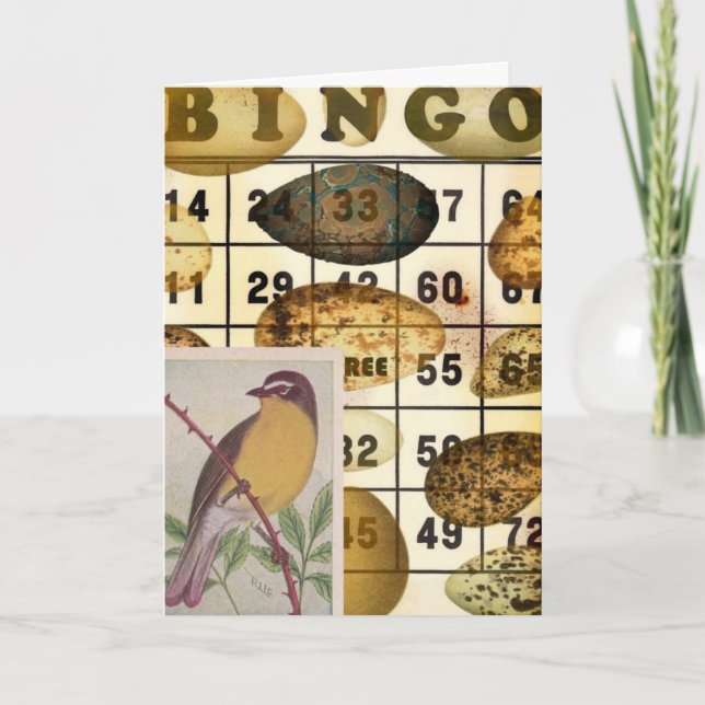 Bingo-Vogel Karte (Vorderseite)