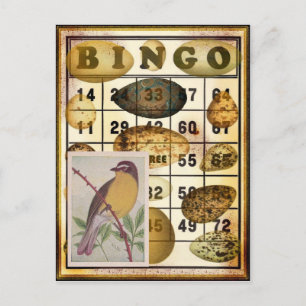Bingo-Vogel Postkarte