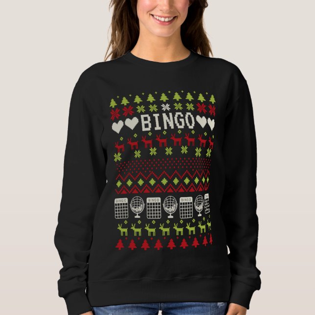 Bingo Xmas Ugly Christmas Bingo  1 Sweatshirt (Vorderseite)