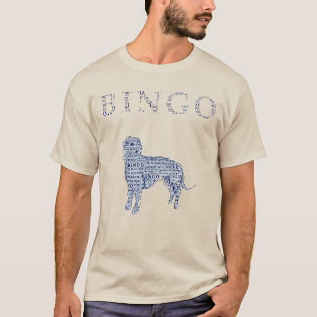 Bingoblau (Cartoon) T-Shirt (Vorderseite)