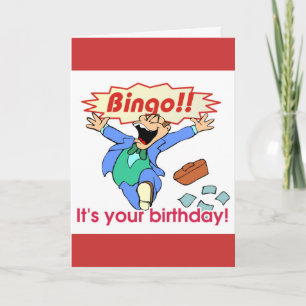 Bingogeburtstagskarte Karte