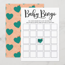 Bingokarte für die Babydusche Einladung
