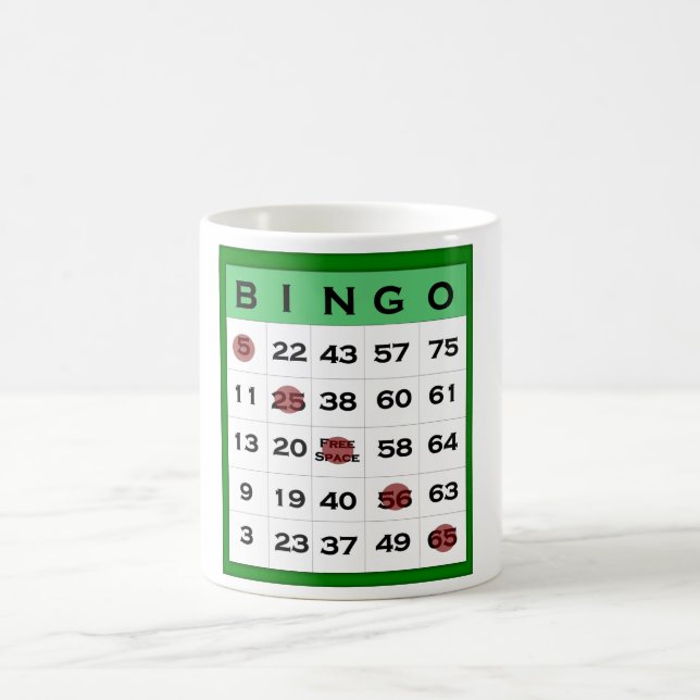 Bingokarte Tasse (Mittel)