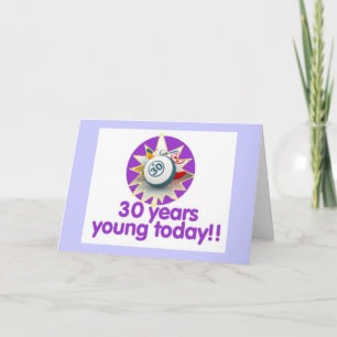 Bingokarten - 30. Geburtstag Karte