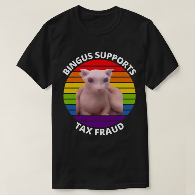 Bingus My Beloved Sphinx Cat Meme T-Shirt (Design vorne)