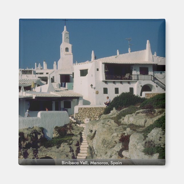 Binibeca Vell, Menorca, Spanien Magnet (Vorne)