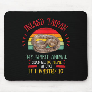 Binnentaipan-Schlange Sagt Geschenk Zitat Männer F Mousepad
