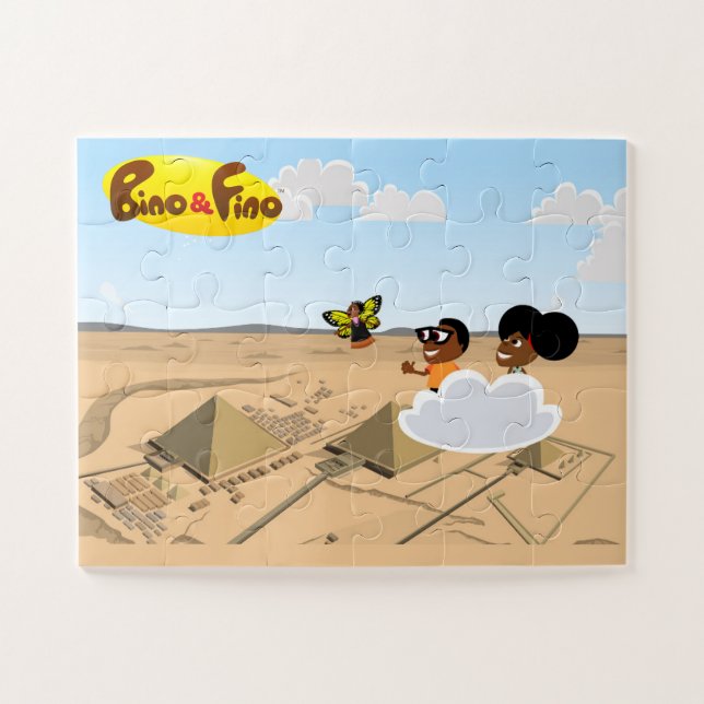Bino und Fino Ägypten Pyramiden Kinder Jigsaw Puzz Puzzle (Horizontal)