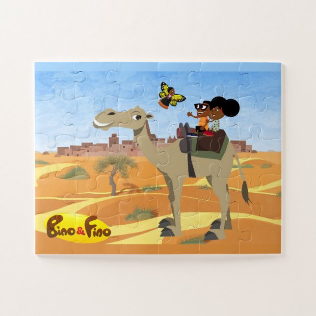 Bino und Fino in Timbuktu Kinderpuzzle Puzzle (Horizontal)