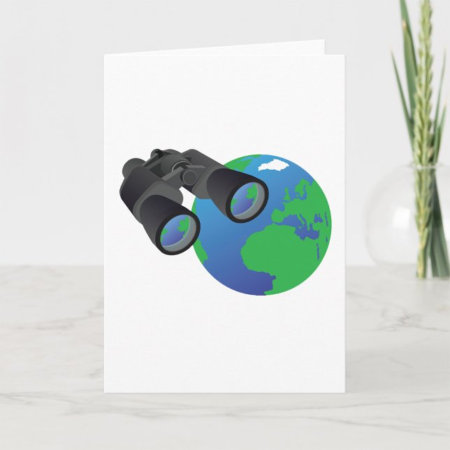 Binoculars mit Blick auf die Reise des Planeten Ex Karte (Von Creator hochgeladen)