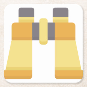 Binokulare Rechteckiger Pappuntersetzer