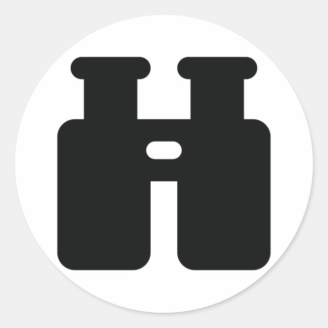 Binokulare Runder Aufkleber (Vorderseite)