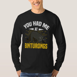 Binturong gestopfter Tierbarbe Lover Plush Bintu T-Shirt