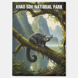 Binturong in Khao Sok National Park Thailand Magnet