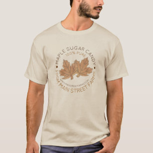 Bio Ahornzuckersirup Süßleder Blätter T-Shirt