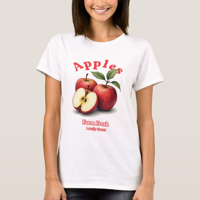 Bio Äpfel Frische T-Shirt (Vorderseite)