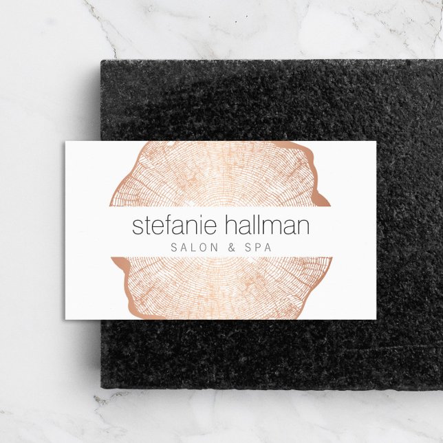 Bio Beauty Rose Goldene Rings Salon Visitenkarte (Von Creator hochgeladen)