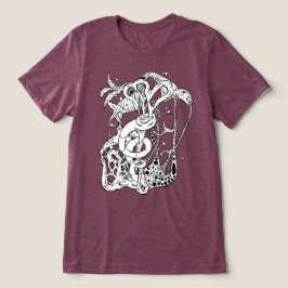 Bio Bewegung Surrealistische Abstrakte Kunstbild Tri-Blend Shirt