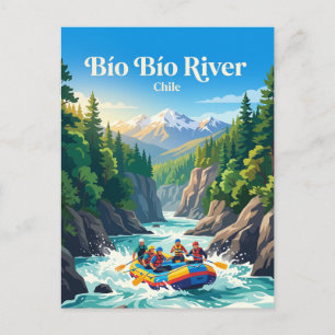 Bío Bío Fluss Chile Postkarte
