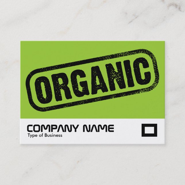 Bio Briefmarke Visitenkarte (Vorderseite)