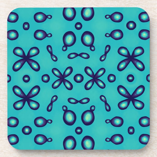 Bio Chemie Atomorbitalmuster Getränkeuntersetzer (Vorderseite)