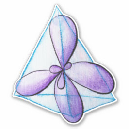 Bio Chemie Molekulare Atomorbitalwissenschaft Aufkleber