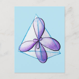 Bio Chemie Molekulare Atomorbitalwissenschaft Postkarte