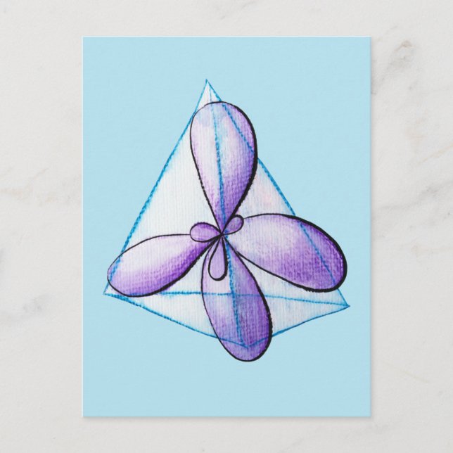 Bio Chemie Molekulare Atomorbitalwissenschaft Postkarte (Vorderseite)