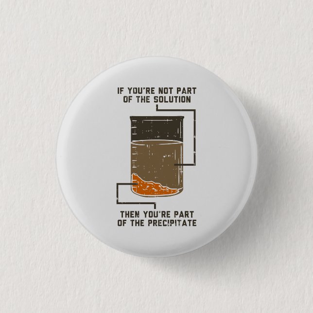 Bio Chemiewissenschaftslehrerin Funny Geek Button (Vorderseite)