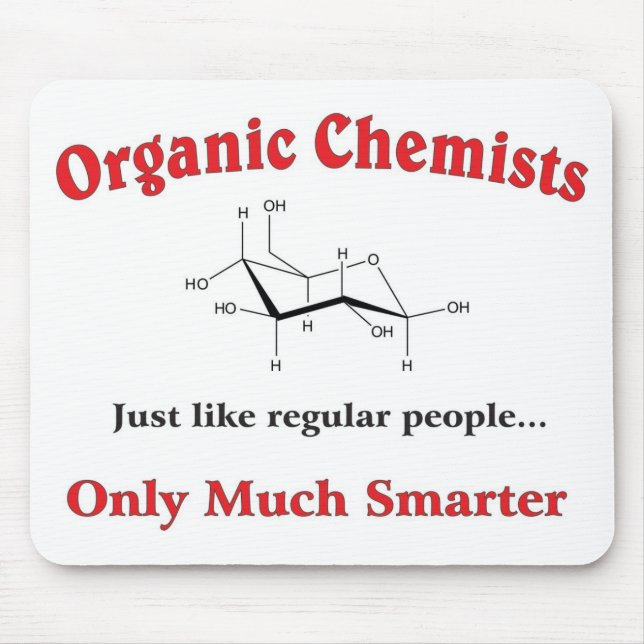 Bio Chemiker mögen gerade regelmäßige Leute Mousepad (Vorne)