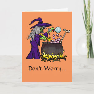 Bio Cooking Funny Halloween Card Karte