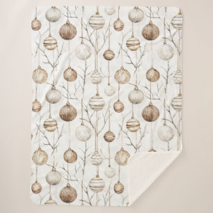 Bio Cream Tan Weihnachtsschmuck Sherpadecke