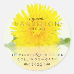 Bio Dandelion Root Tea Runder Aufkleber