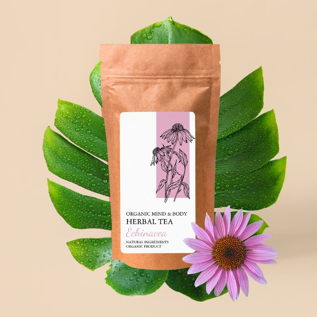 Bio Echinacea-Tee-Label (Von Creator hochgeladen)