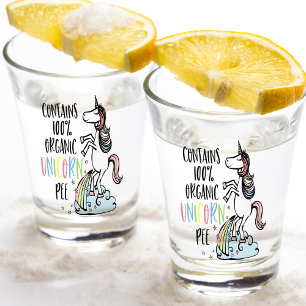 Bio Einhorn Pee Fun Unicorn Schnapsglas
