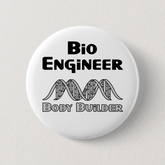 Bio Engineer Body Builder Keramik Button (Vorderseite)