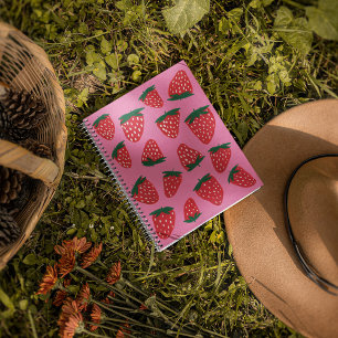 Bio Erdbeeren im Sommer rot bis rosa Hintergrund Planer