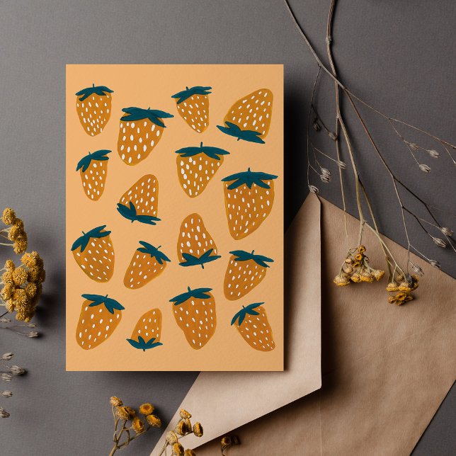 Bio Erdbeeren Postkarte (Von Creator hochgeladen)