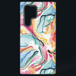 Bio Federstruktur mit fließenden Wellenformen Samsung Galaxy Hülle<br><div class="desc">Frühlingsfarben,  Bio Textur mit fließenden,  wellenförmigen Linien nahtlos Muster.</div>