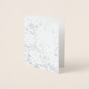 Bio Florals Foil Greeting Folienkarte