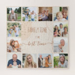 Bio Formen 12 Foto Puzzle<br><div class="desc">Erstellen Sie Ihr eigenes Foto-Puzzle mit 12 Ihrer Lieblingsfotos. Das trendige abstrakte Design aus Bio Formen, Pinselstrichen und Spritzern hat eine neutrale Farbpalette in den Farben beige Sand und Kupfer. Es wird mit der Formulierung "Familienzeit ist die beste Zeit" in mageren Schriftart Typografie und eleganten handgeschriebenen Skripten geschrieben. Ein schönes...</div>