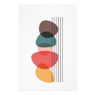 Bio Formen künstlerische Moderne Komposition Fotodruck