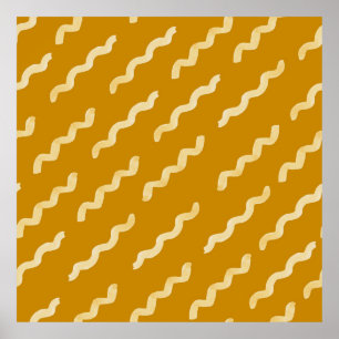 Bio Formen naives Muster. Abstrakte Wasserfarbe Poster