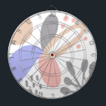 Bio Formen Sonnenblumenmuster Dartscheibe<br><div class="desc">Entworfen von Dream Big Digital Design</div>