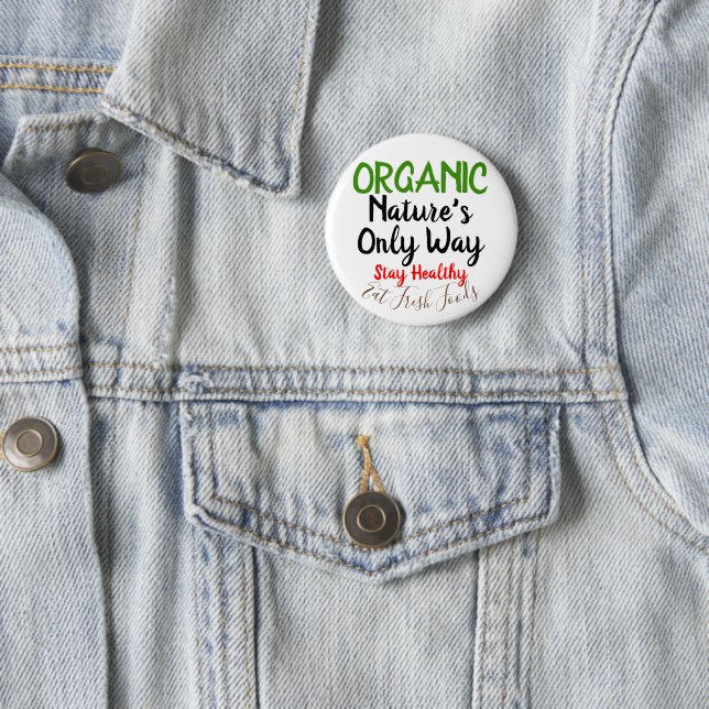 Bio Fresh Foods Round Button-Buttone Button (Beispiel)