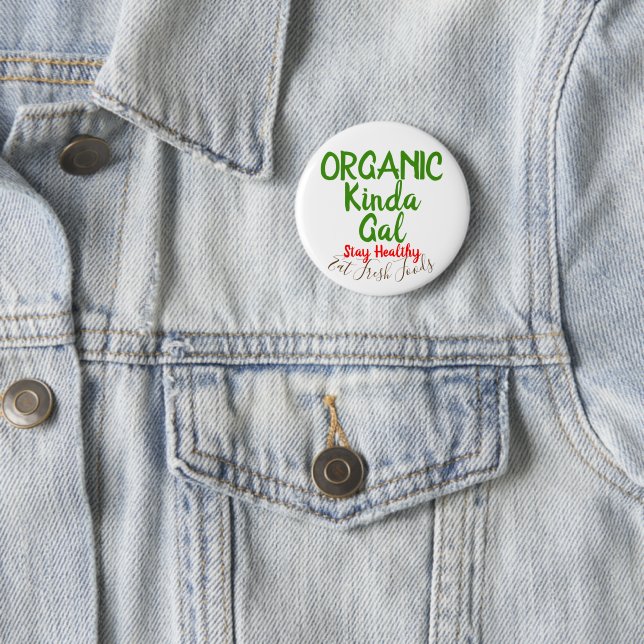 Bio Fresh Foods Round Button-Buttone Button (Beispiel)