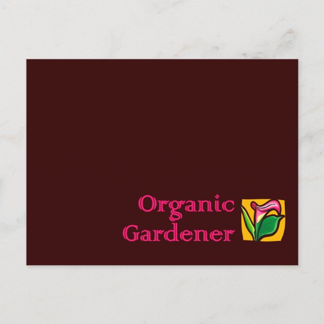 Bio Gardener - Calla Lilies Postkarte (Vorderseite)