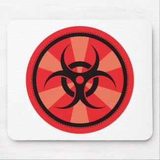 Bio-Gefahr - Rot Mousepad
